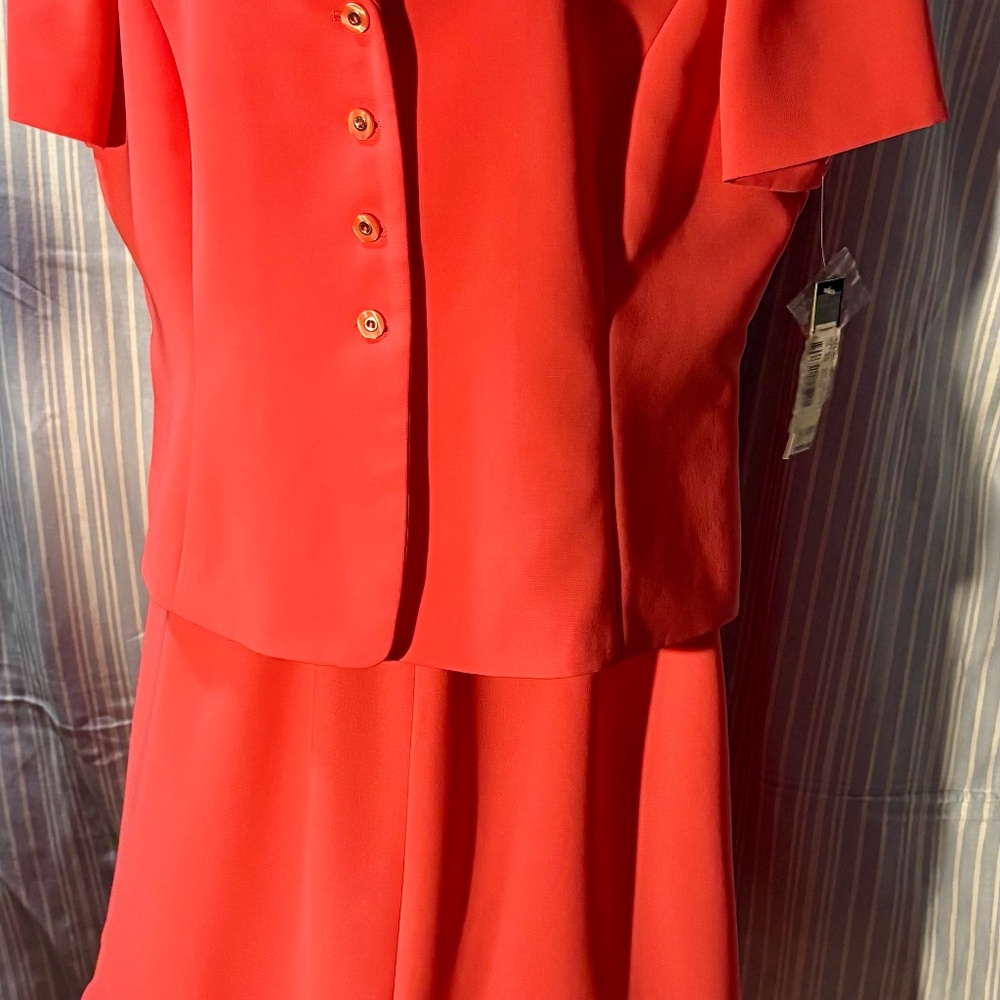 Deep Coral Orange 2 piece set NWT